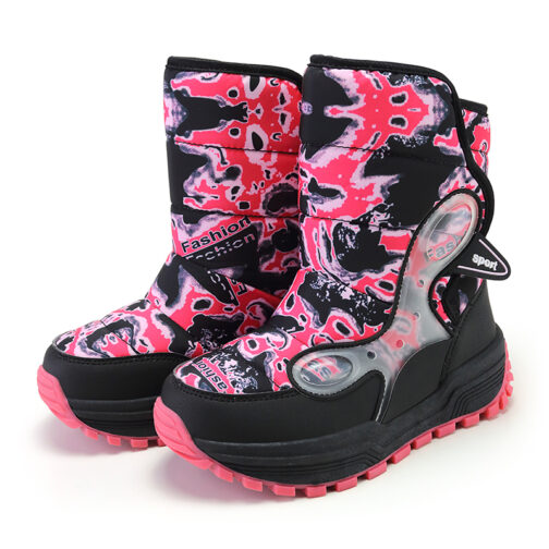 Kids Snow Boots Girls Boys Waterproof Winter Shoes