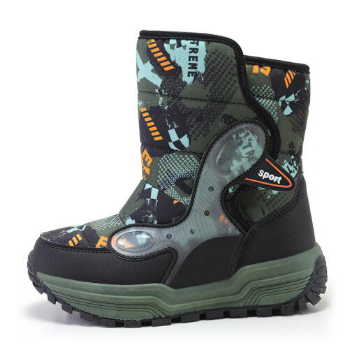 Kids Snow Boots Girls Boys Waterproof Winter Shoes