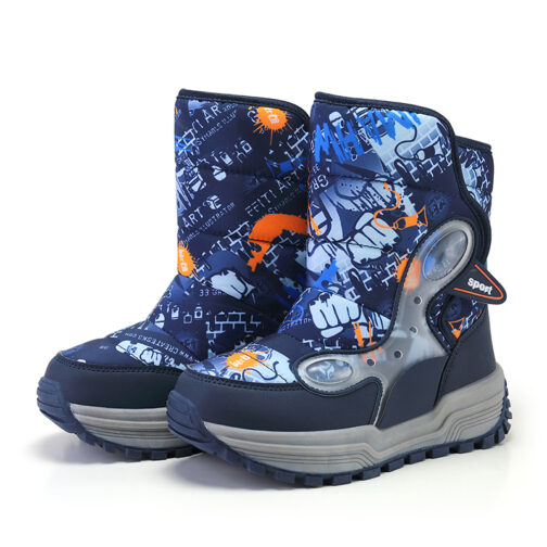 Kids Snow Boots Girls Boys Waterproof Winter Shoes