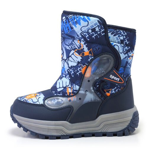 Kids Snow Boots Girls Boys Waterproof Winter Shoes