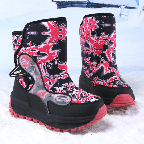 Kids Snow Boots Girls Boys Waterproof Winter Shoes