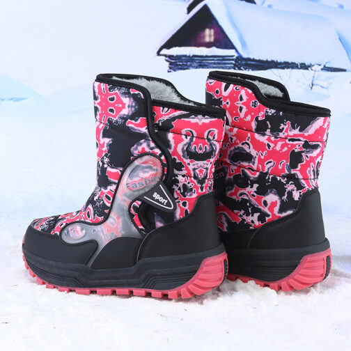 Kids Snow Boots Girls Boys Waterproof Winter Shoes