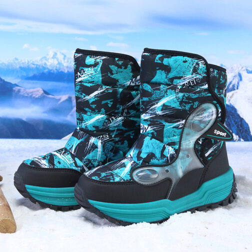 Kids Snow Boots Girls Boys Waterproof Winter Shoes