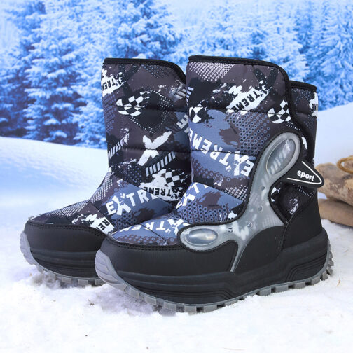 Kids Snow Boots Girls Boys Waterproof Winter Shoes