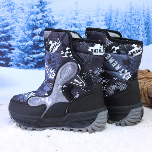 Kids Snow Boots Girls Boys Waterproof Winter Shoes