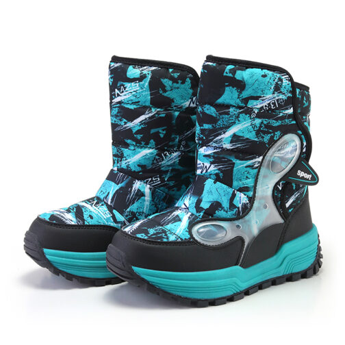 Kids Snow Boots Girls Boys Waterproof Winter Shoes