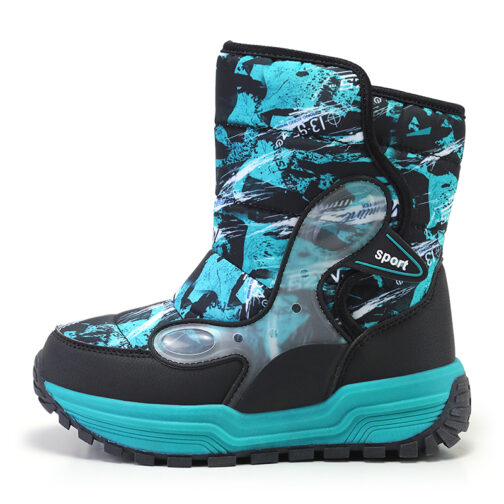 Kids Snow Boots Girls Boys Waterproof Winter Shoes