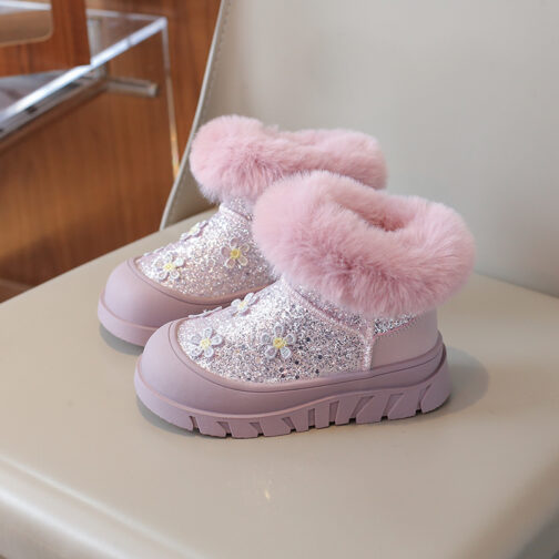 Kid’s Snow Boots Girls Cute Winter Shoes