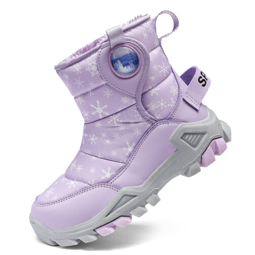 Kids Snow Boots Girls Fashion Winter Shoes