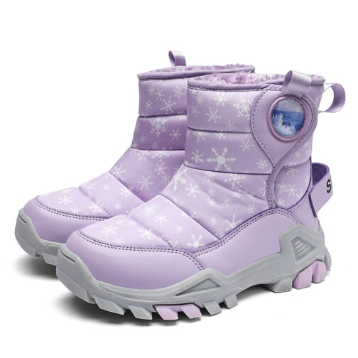 Kids Snow Boots Girls Fashion Winter Shoes