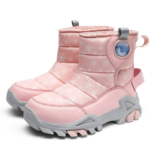 Kids Snow Boots Girls Fashion Winter Shoes