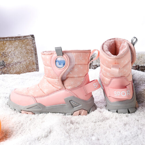 Kids Snow Boots Girls Fashion Winter Shoes 17