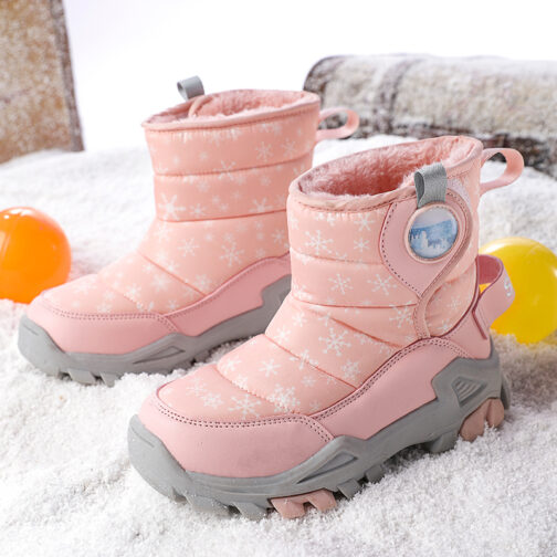 Kids Snow Boots Girls Fashion Winter Shoes