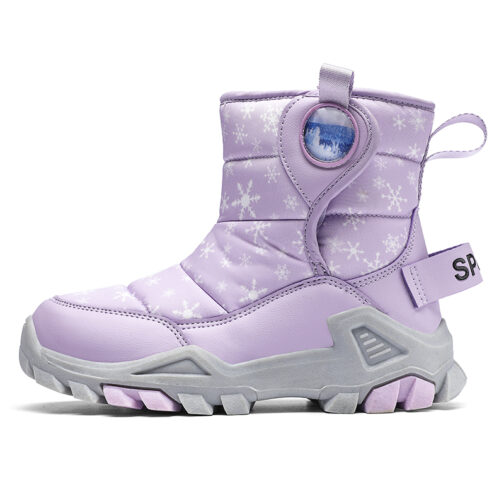 Kids Snow Boots Girls Fashion Winter Shoes