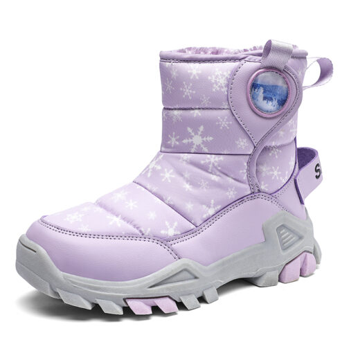 Kids Snow Boots Girls Fashion Winter Shoes