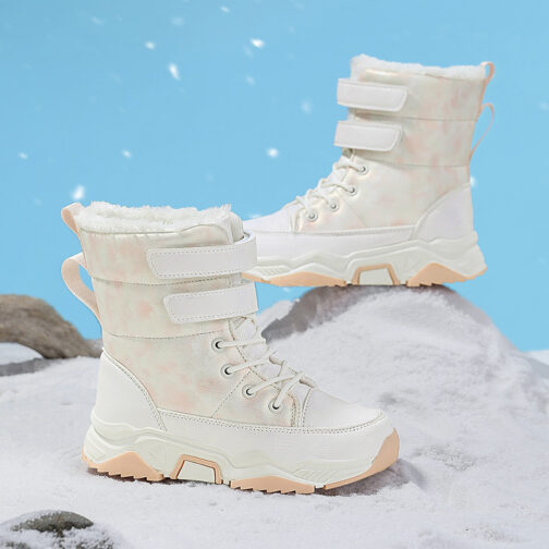 Kids Snow Boots Girls Waterproof Winter Shoes