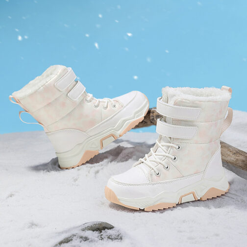 Kids Snow Boots Girls Waterproof Winter Shoes