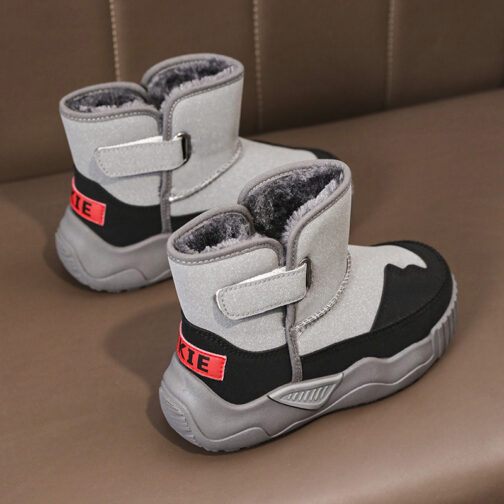 Kids Winter Boots Boys Waterproof Snow Boots