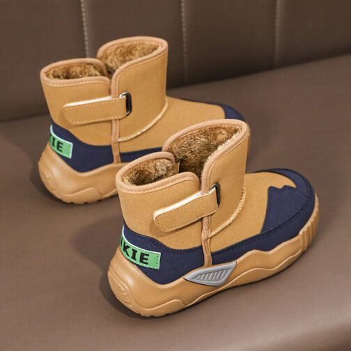 Kids Winter Boots Boys Waterproof Snow Boots